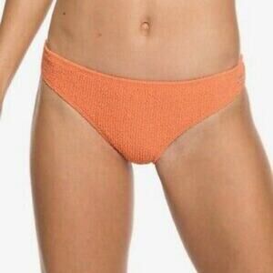 ROXY Sun Memory Textured Bikini Bottom Swimsuit Bathing Size Large